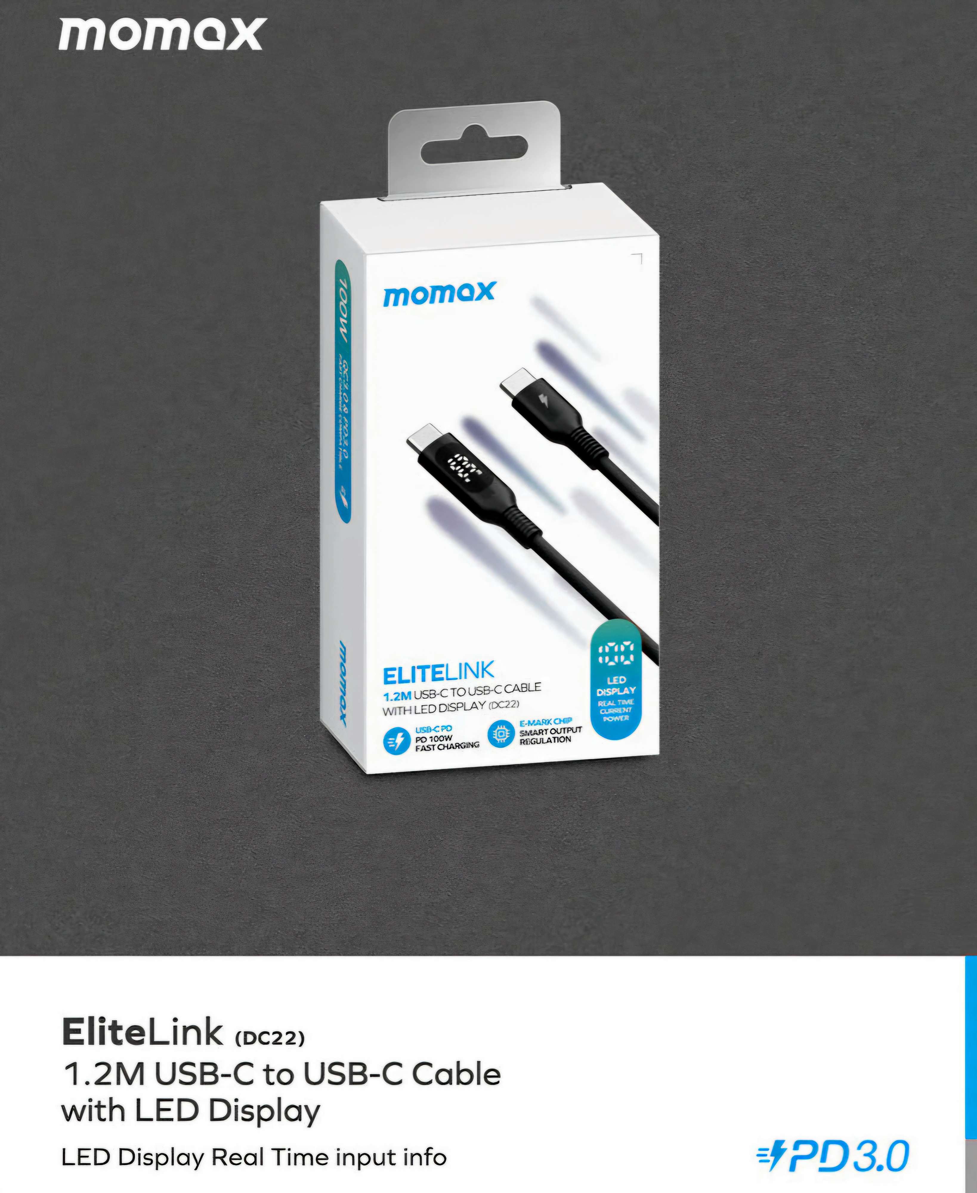 Momax Elite link 1.2m 100W
