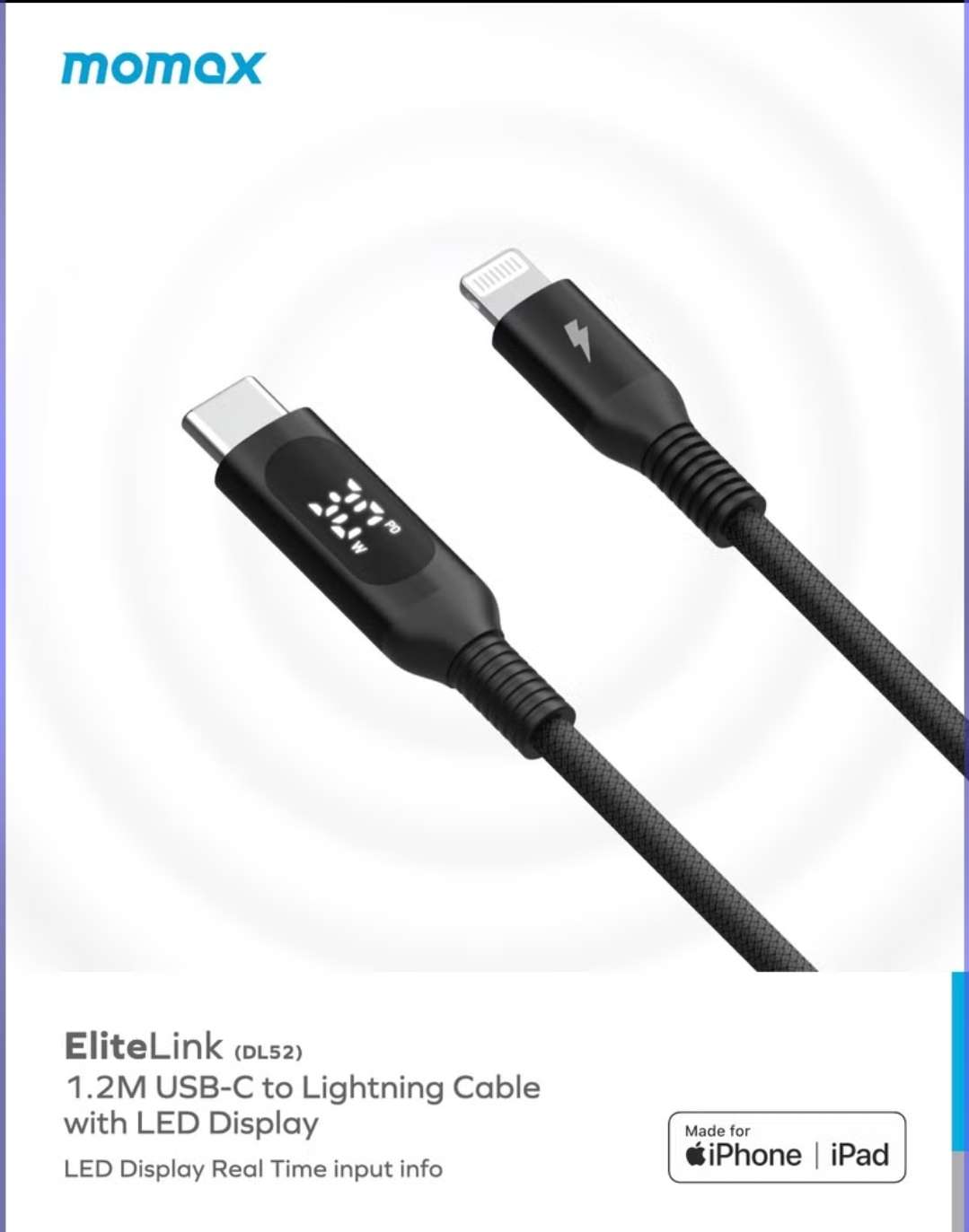 Momax Elite link 1.2m 30W