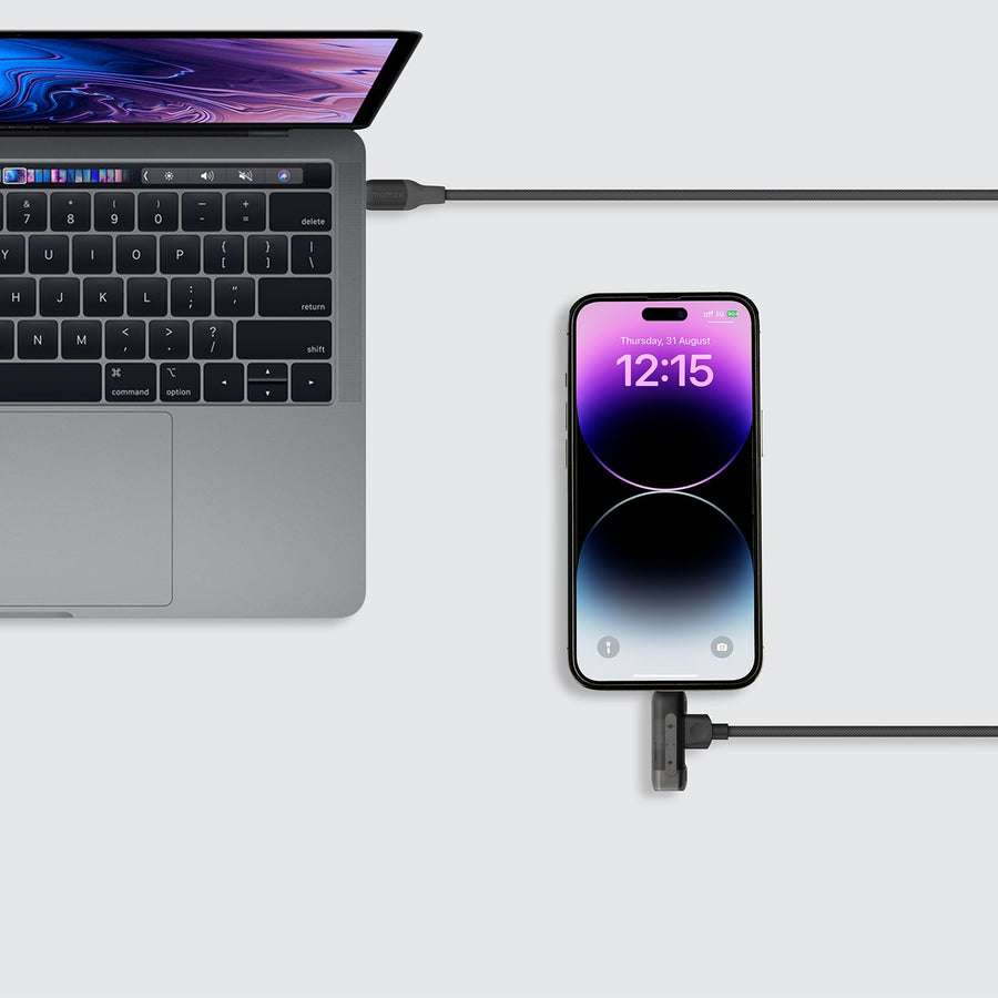 momax Link Flow Duo 2-in-1 USB-C  Lightning 1.5m Braided Cable