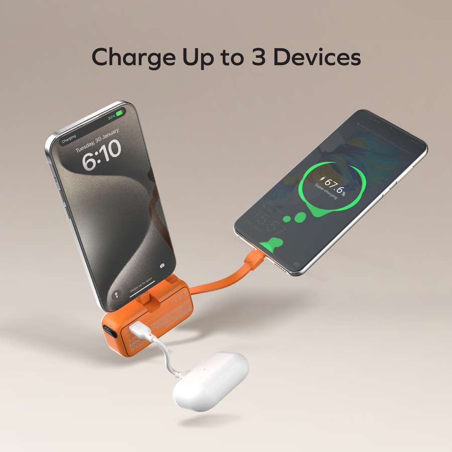 باور بنك صغير 3 في 1 بسعة 5000mah يدعم iphone