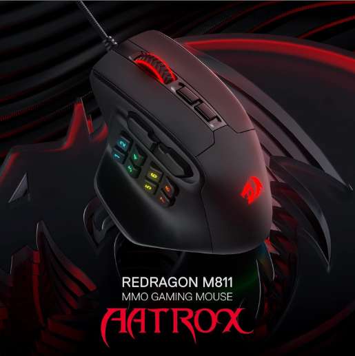 ماوس REDRAGON Aatrox Wired Gaming Mouse M811-RGB -Black