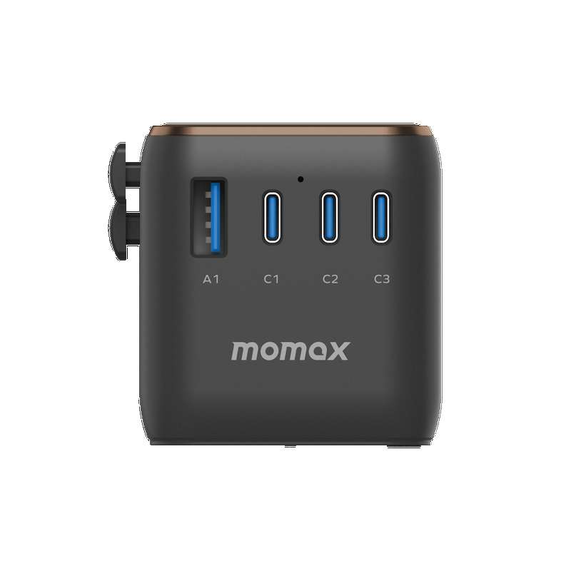 Momax 1-World | GaN 170Wشاحن سفر 4 منافذ بقوة 170 وات