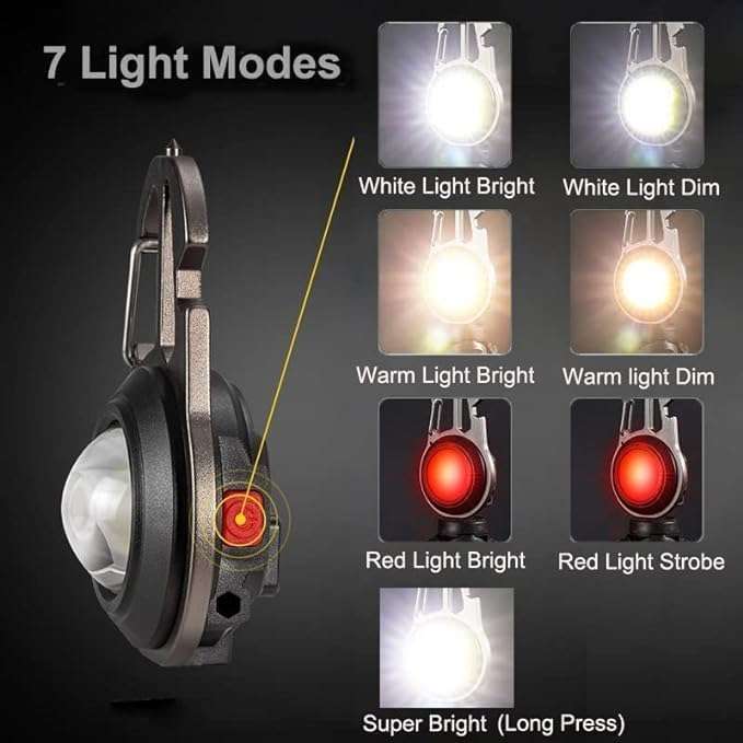 مصباح كشاف يدوي صغير LED عمل صغير متعدد الوظائف،B0DLBGTFQS