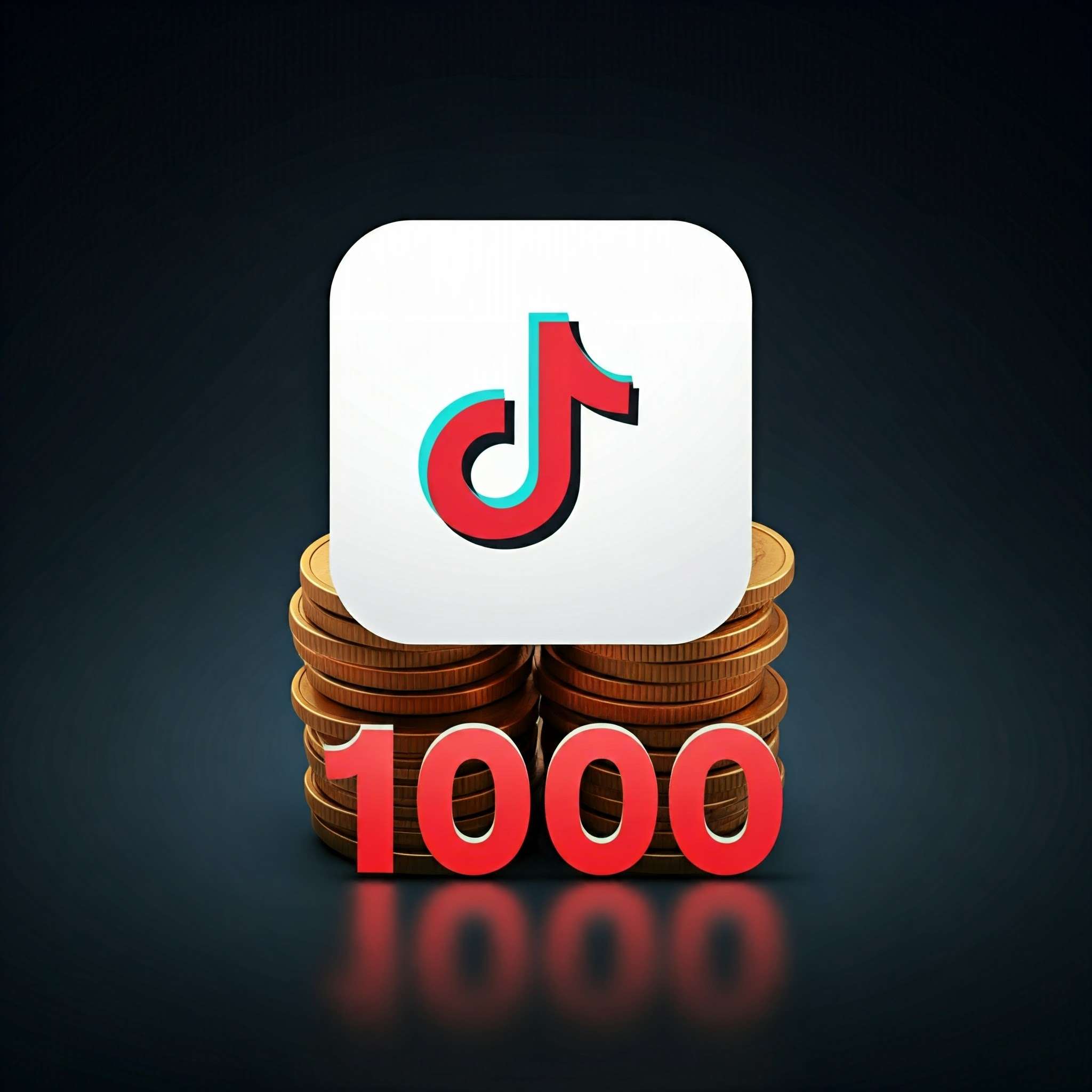 1000 من عملات التيك توك