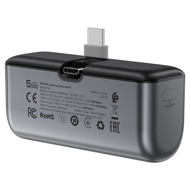 M9 PD20W باور بانك فائق السرعه 5000 ملي امبير