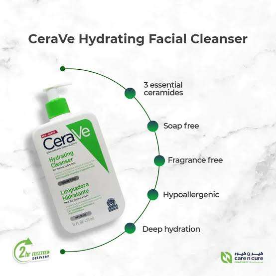 Cerave Hydrating cleanser normal 236 ml