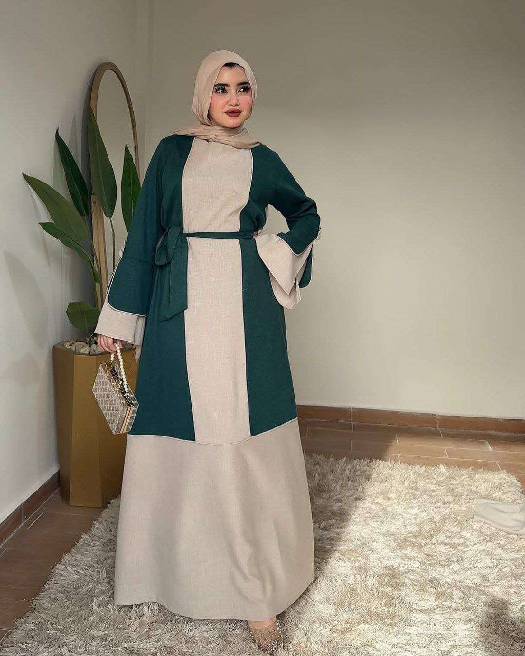 عبايه  خامه كتان