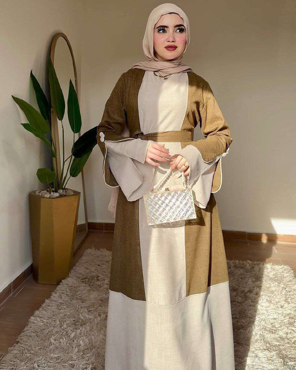 عبايه  خامه كتان