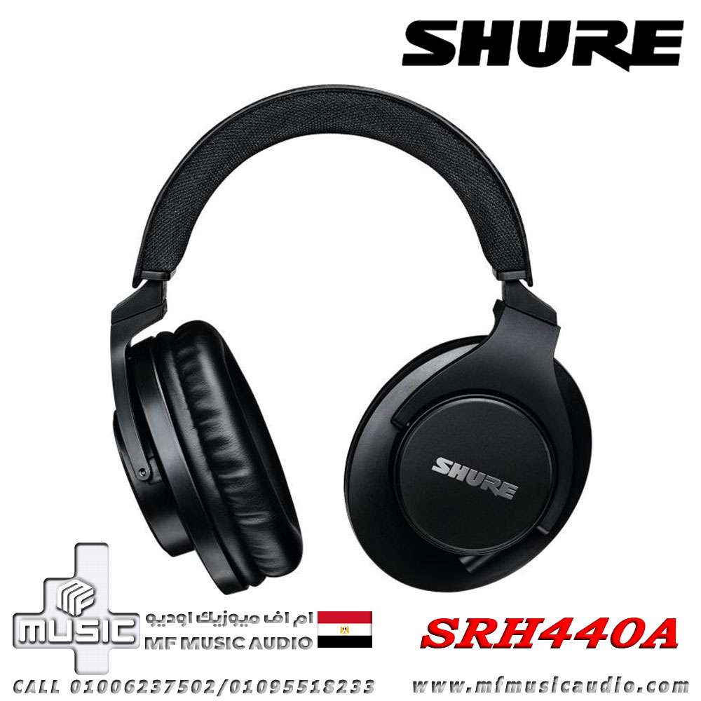 سماعات Shure SRH440A ذات الغطاء الخلفي المغلق للاستوديو
