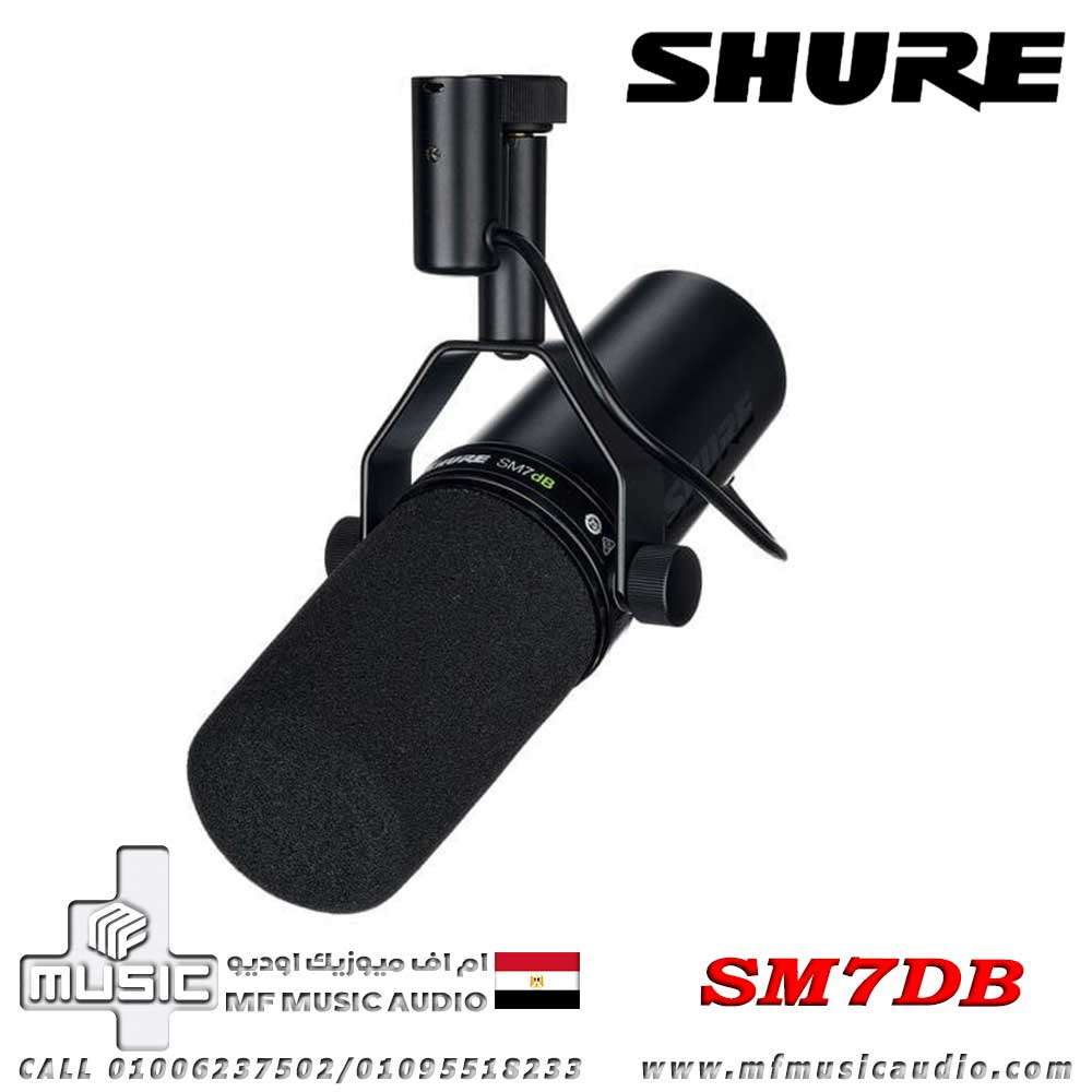 ميكروفون صوتي Shure SM7dB مزود بمضخم صوت مدمج