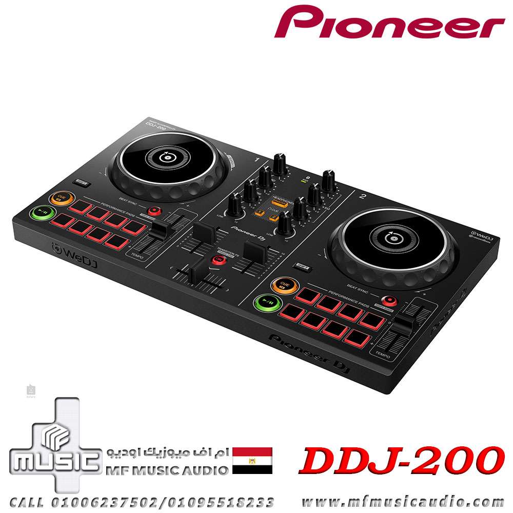 Pioneer DJ DDJ-200 Smart DJ Controller for WeDJ and rekordbox