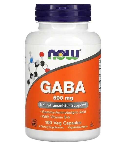 جابا ناو فودز 500 مجم 100 كبسولة | GABA Now foods 500 mg 100 capsules