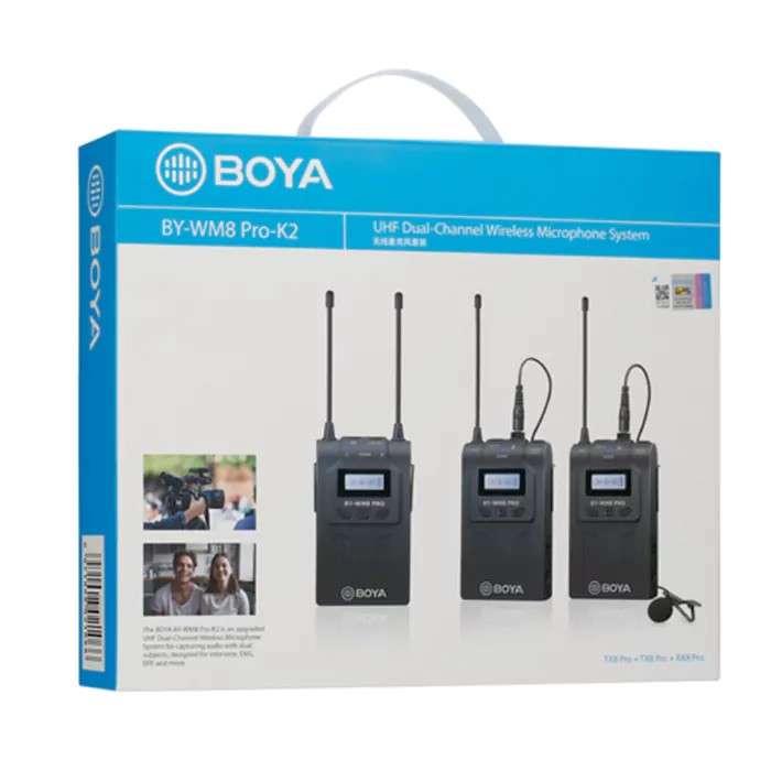 بويا ميكروفون لاسلكى احترافي Boya BY-WM8 Pro-K2