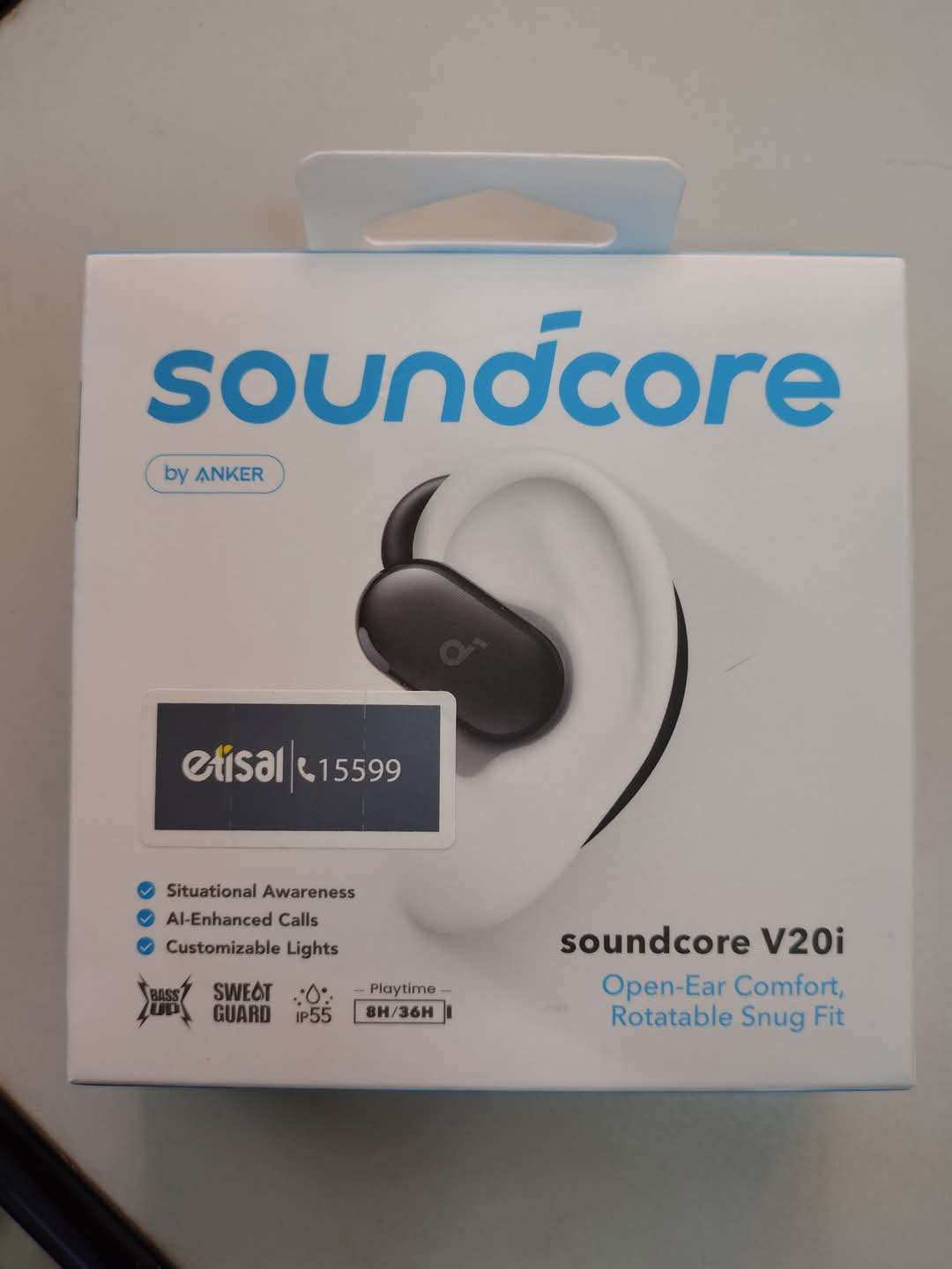 Anker Soundcore V20i Open-Ear Earbuds انكر v20i ضمان اتصال سنه ونص
