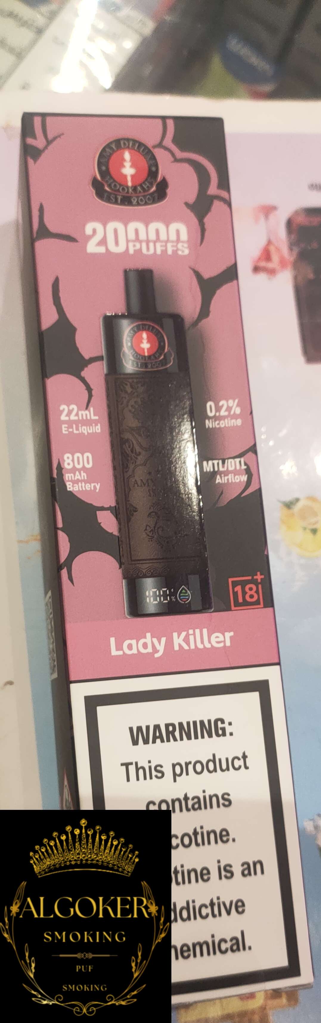 HOOKAH 20K LADY Killer