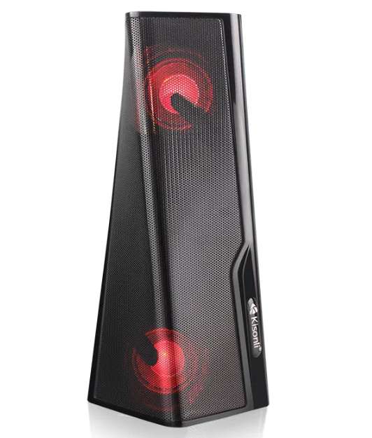Kisonli Q8S Portable Bluetooth Smart Mini Bass FM Hifi Speaker, Black