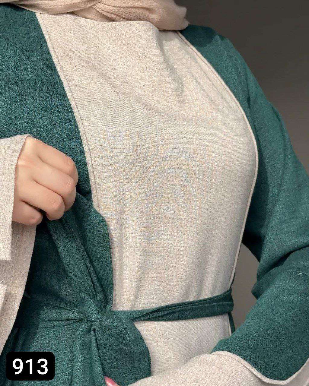 عباية بلونين بحزام تحفة ولا أروع بجد 😍🥳🥳💰💰🥳