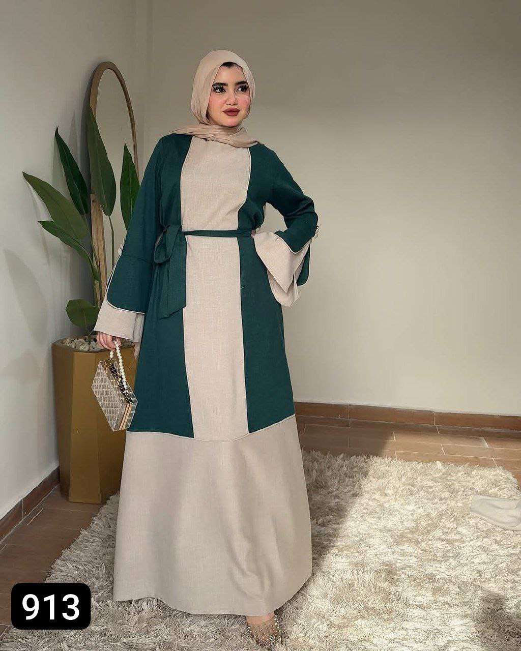 عباية بلونين بحزام تحفة ولا أروع بجد 😍🥳🥳💰💰🥳