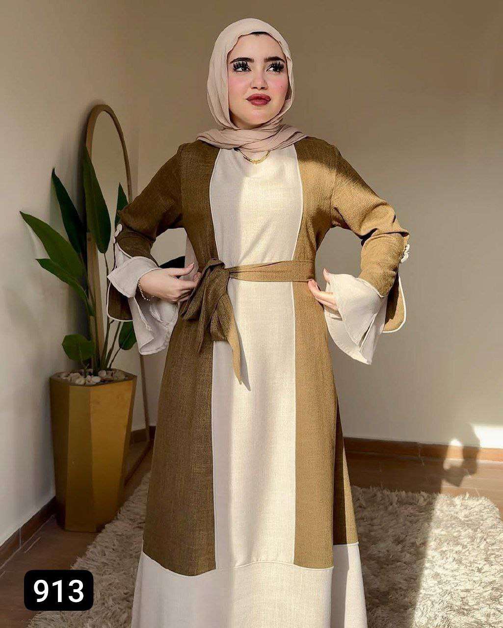 عباية بلونين بحزام تحفة ولا أروع بجد 😍🥳🥳💰💰🥳