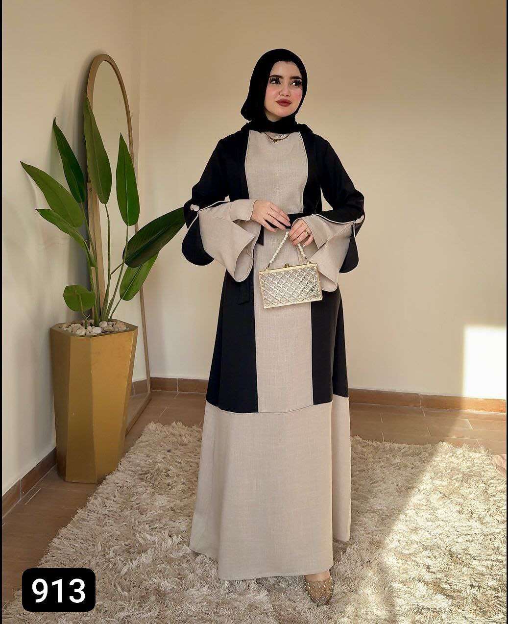 عباية بلونين بحزام تحفة ولا أروع بجد 😍🥳🥳💰💰🥳