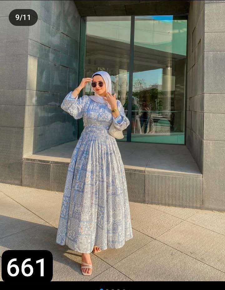 دريس مشجر بحزام مطبوع ❤️🥳🤭🤭💰😍💰❤️