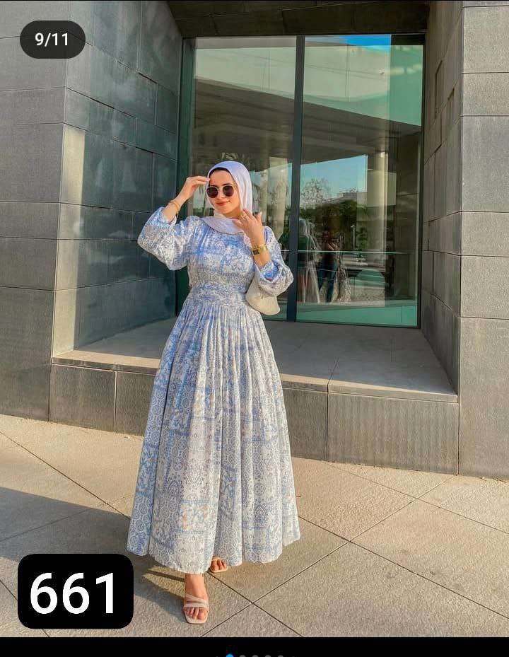 دريس مشجر بحزام مطبوع ❤️🥳🤭🤭💰😍💰❤️
