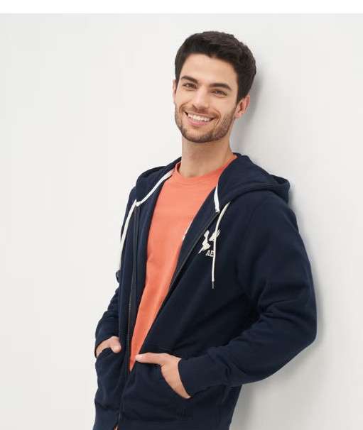 اميريكان ايغل سويت شيرت بغطاء للرأس وسوستة للرجال American Eagle