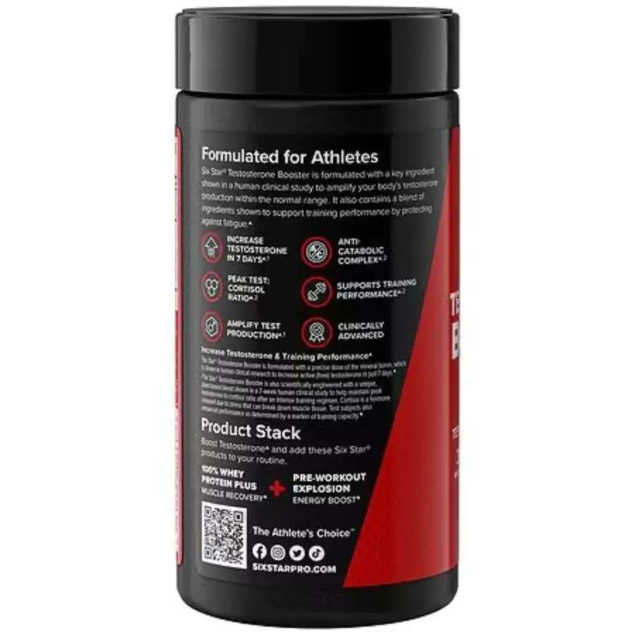 SIX STAR TESTOSTERONE BOOSTER 60 CAPLETS لتحفيز هرمونات الذكورة