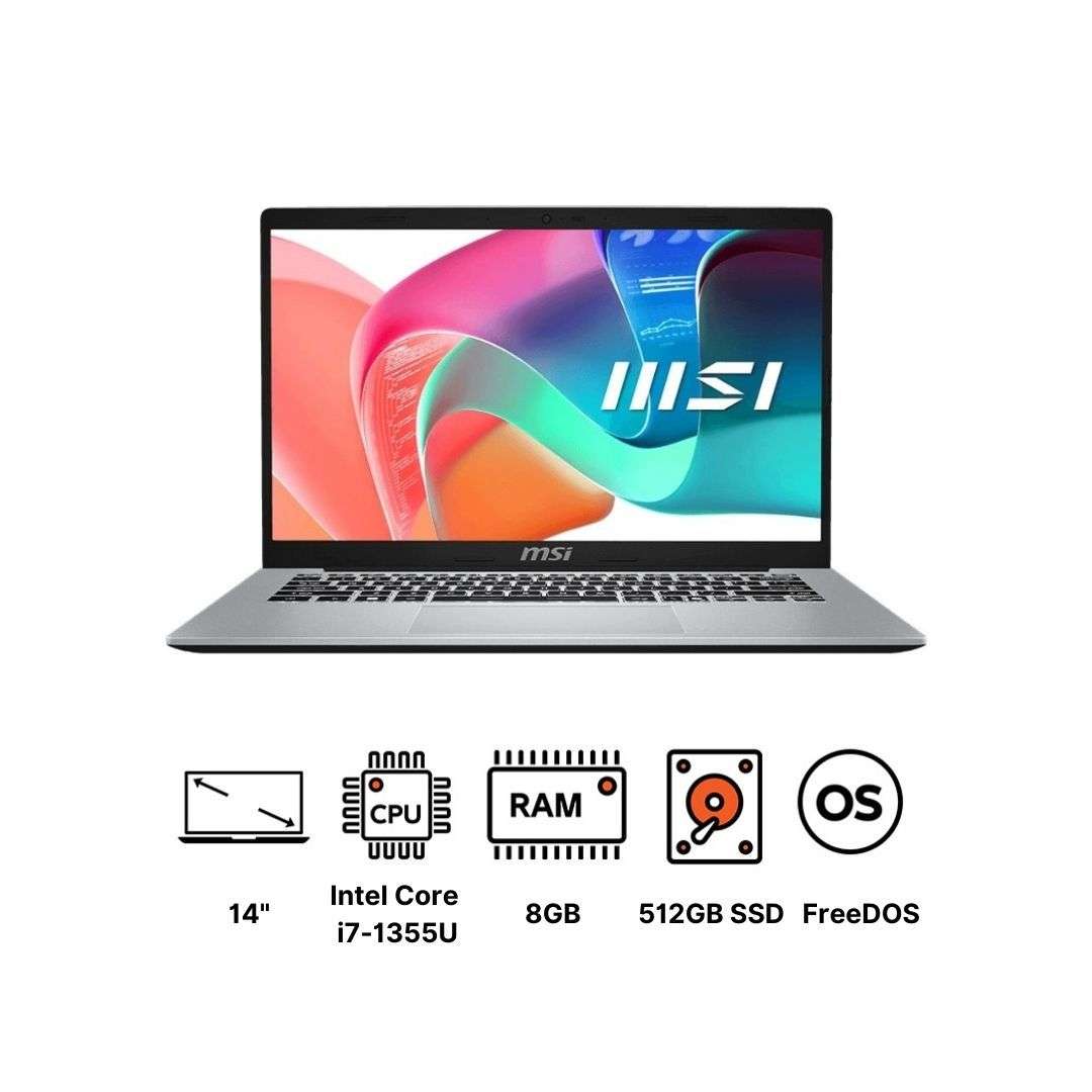 MSI LAPTOP MODERN 14 F13MG 041XEG  I7 1355U