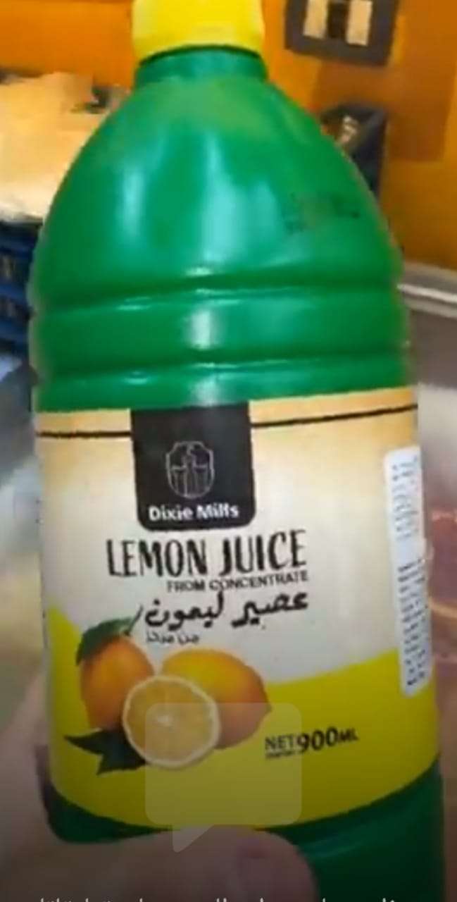 عصير ليمون معبأ طازة