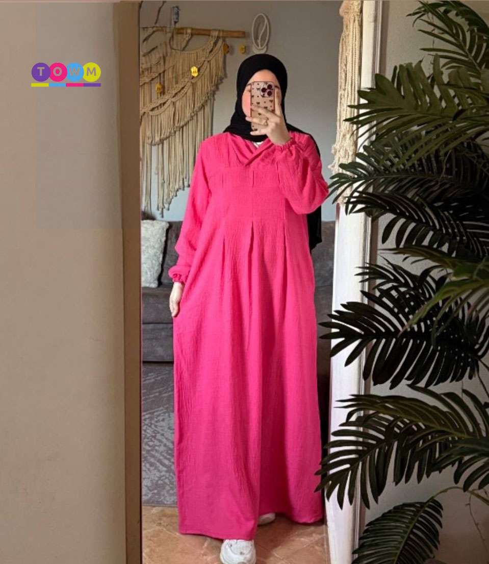 فستان محجبات كم عملي ومريح  بقضل
