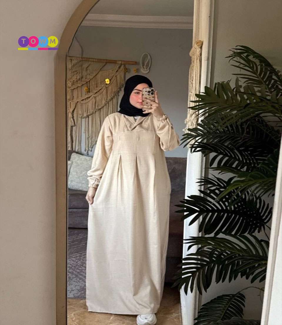 فستان محجبات كم عملي ومريح  بقضل