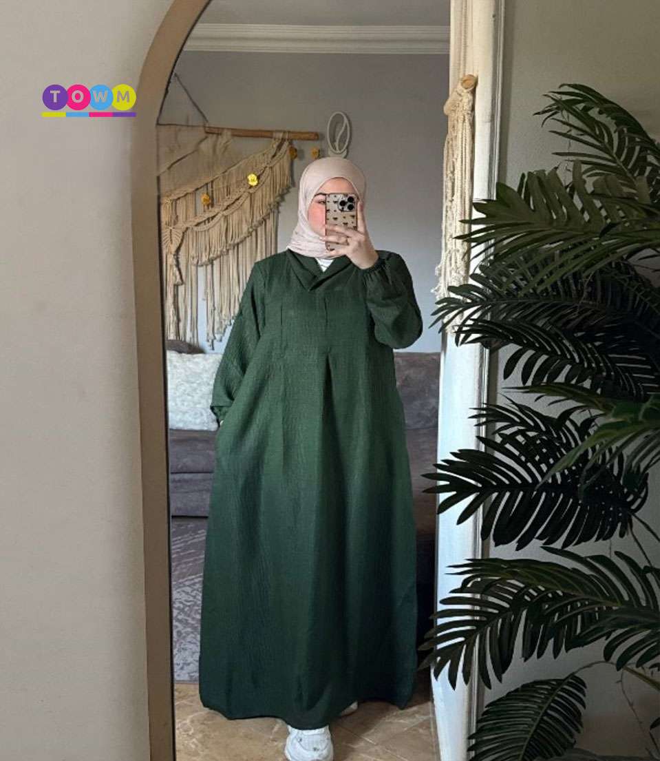 فستان محجبات كم عملي ومريح  بقضل