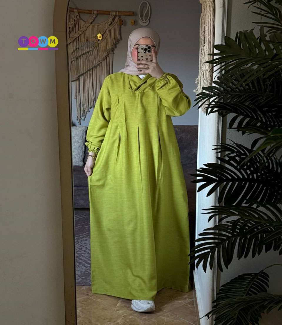 فستان محجبات كم عملي ومريح  بقضل