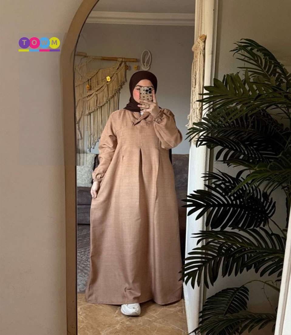 فستان محجبات كم عملي ومريح  بقضل