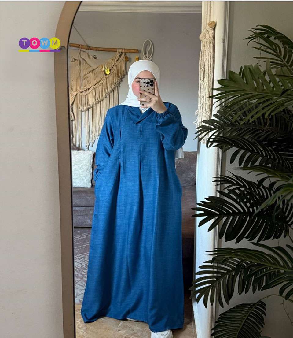 فستان محجبات كم عملي ومريح  بقضل