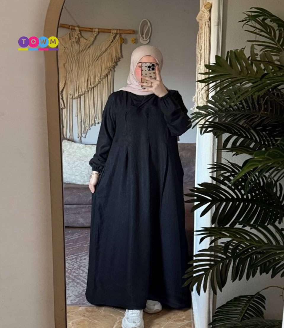 فستان محجبات كم عملي ومريح  بقضل