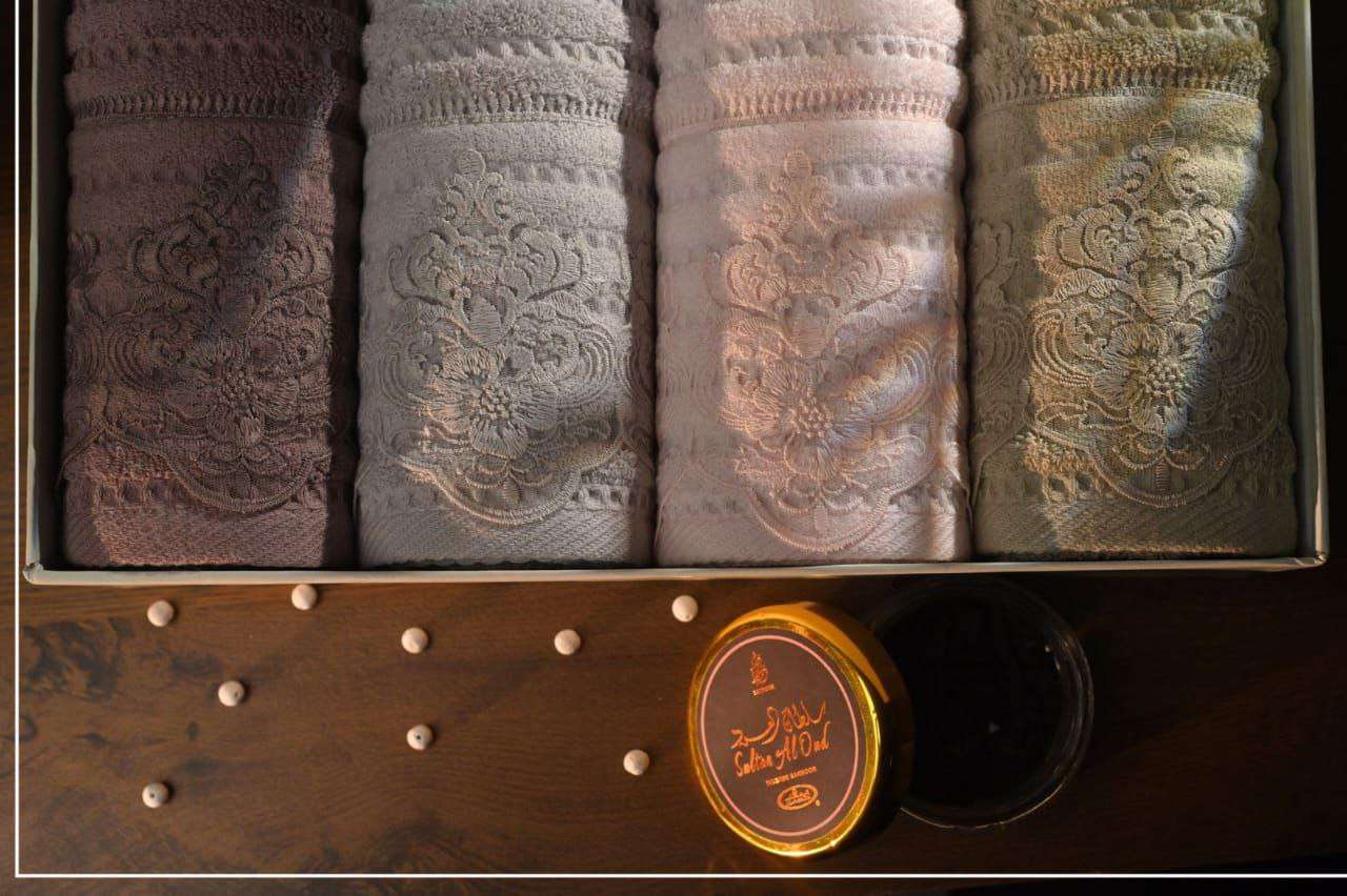 طقم فوط بچوبير كنزو قطن صافي