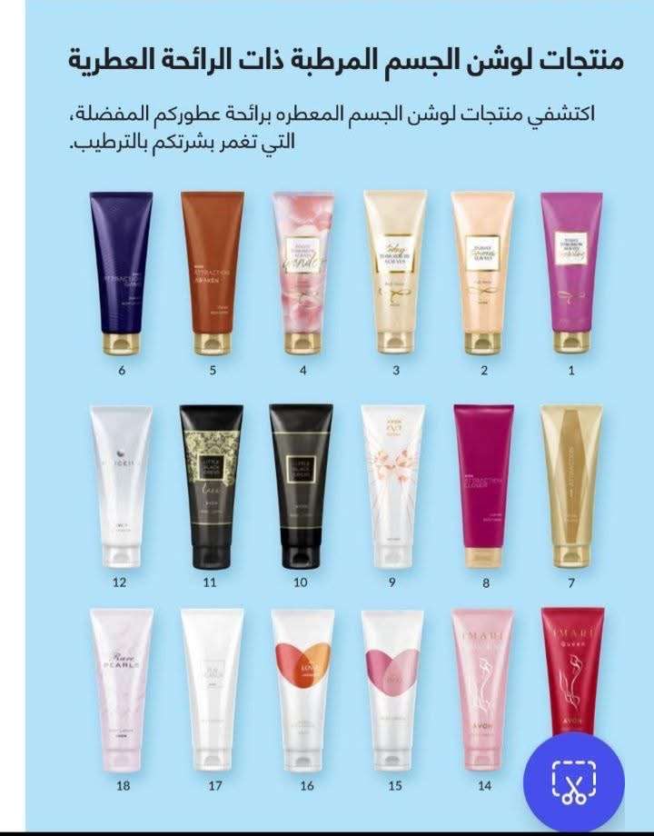 لوشنات البرفانات من Avon