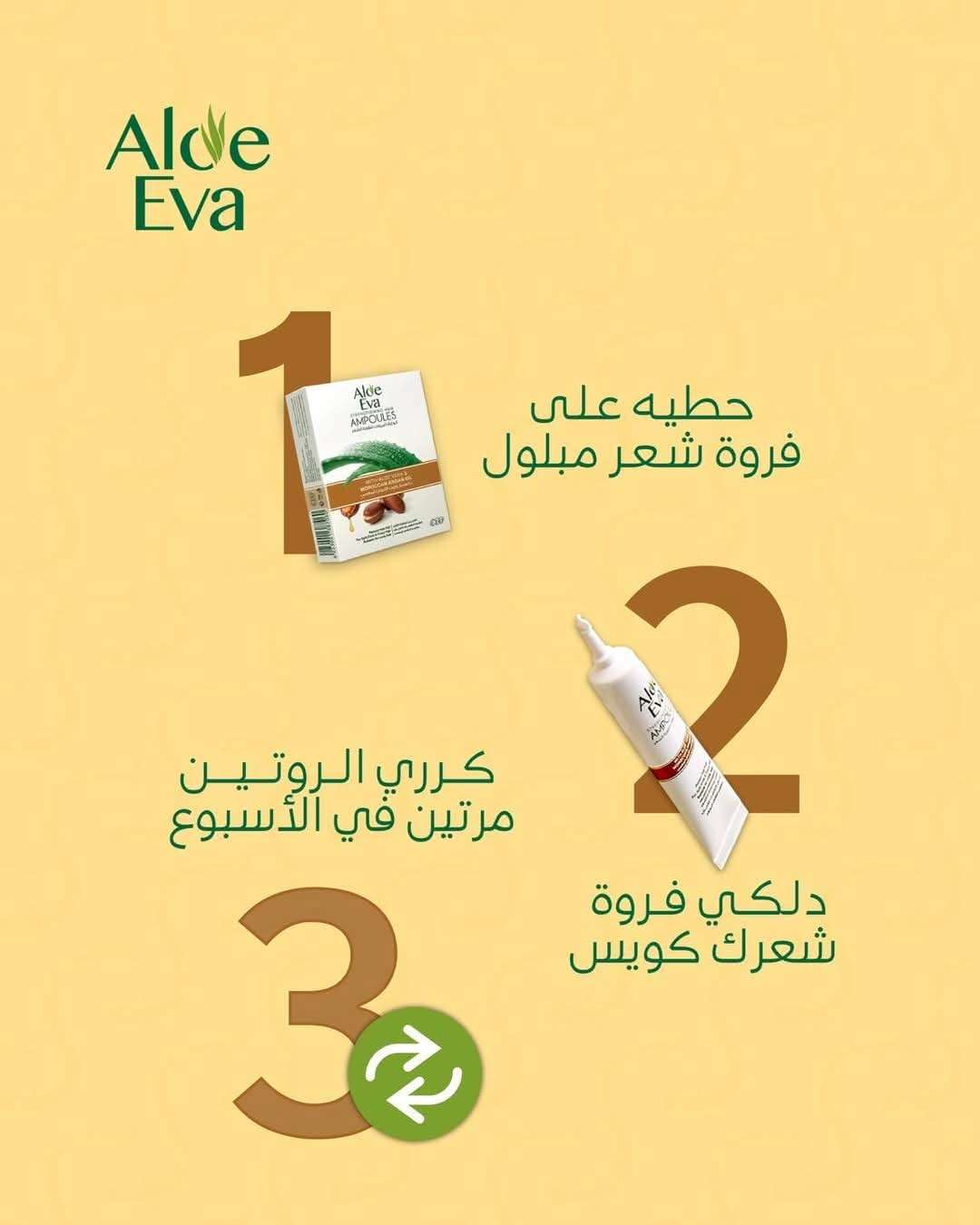 أمبولات إيفا لعلاج تساقط الشعر