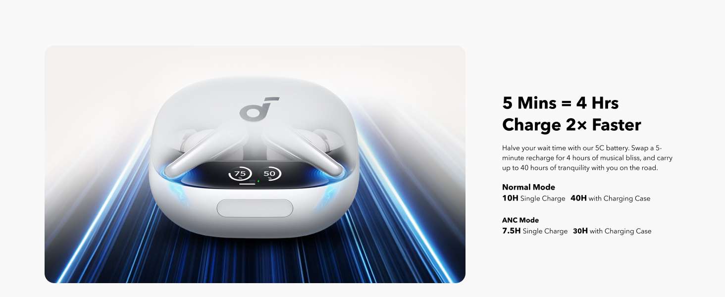Soundcore Liberty 4 Pro blue ضمان توكيل اتصال A3954H31