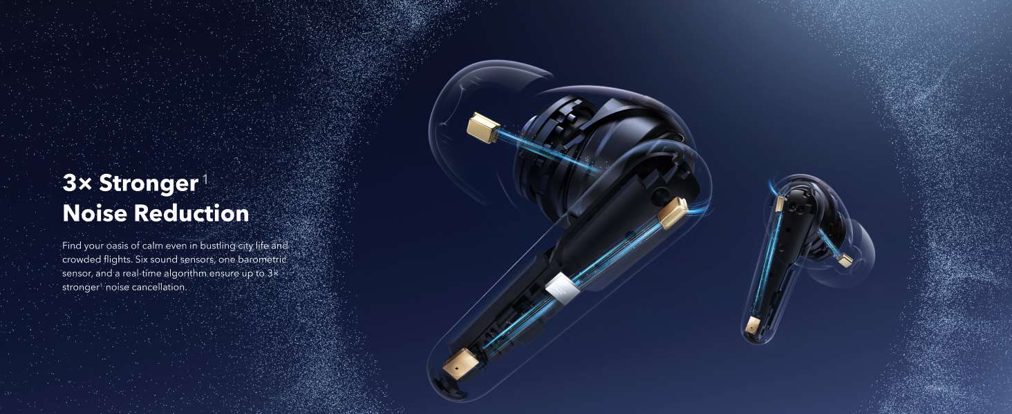 Soundcore Liberty 4 Pro blue ضمان توكيل اتصال A3954H31