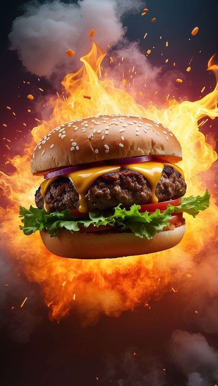 كيلو برجر بافلو ومعاه ٦ كيزر وصوص