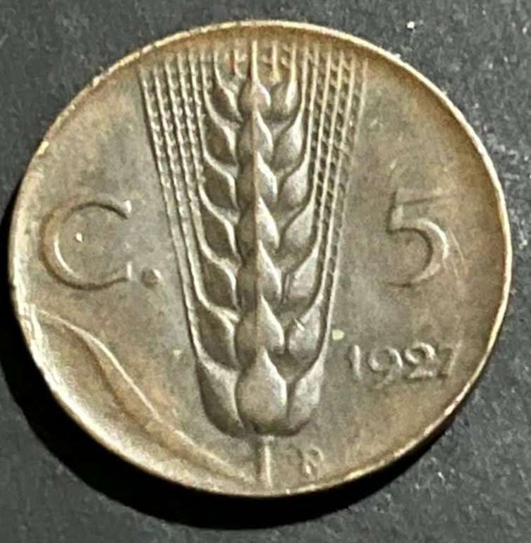 5سنت ايطاليا الماك عمانويل 1927