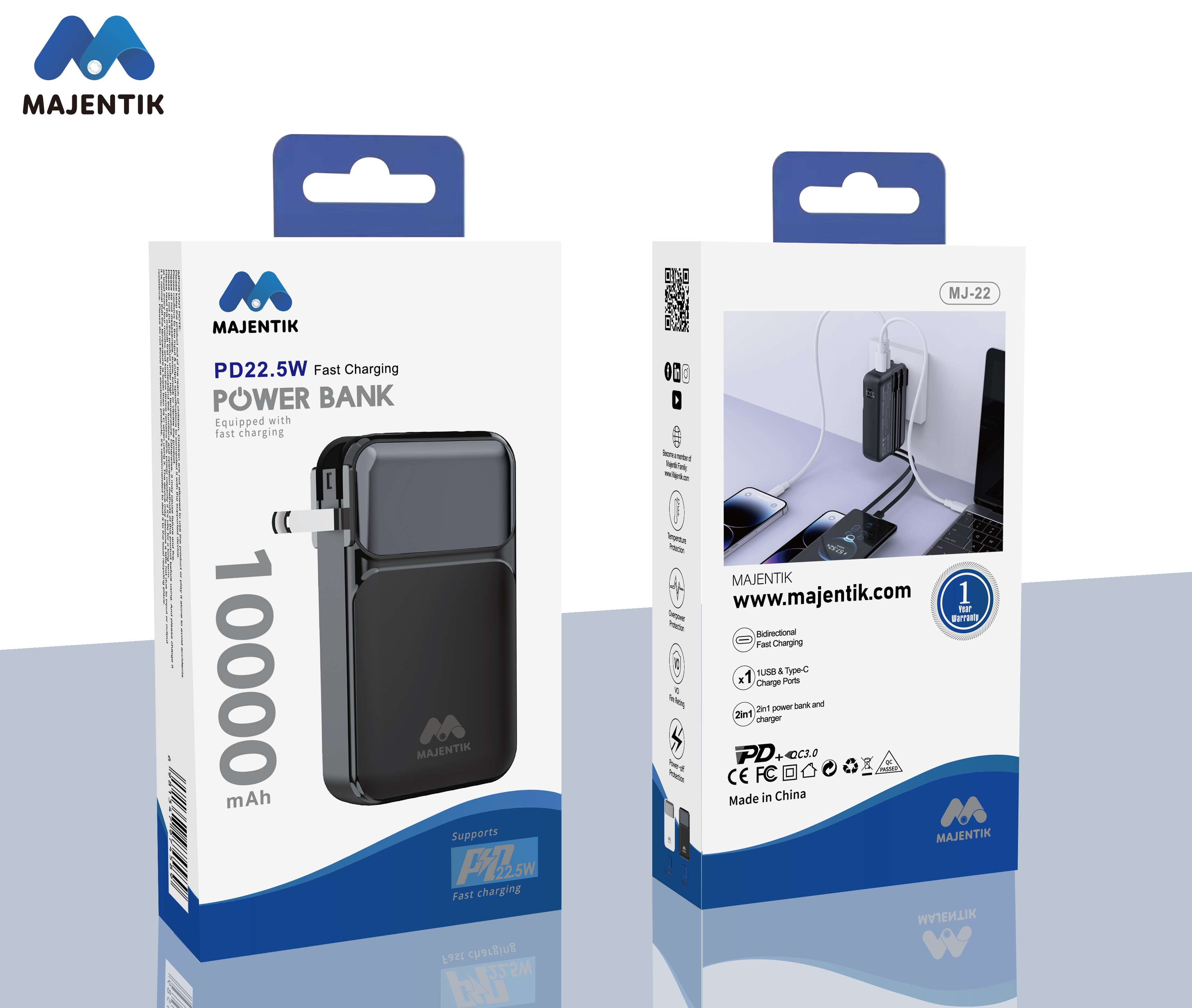 باور بانك Majentik Power Bank MJ 22 10000mAh