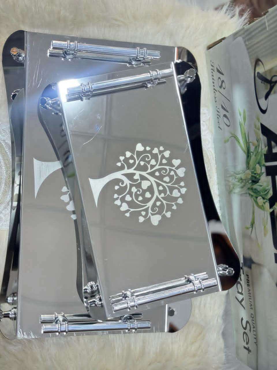 صوانى تقديم استانلس