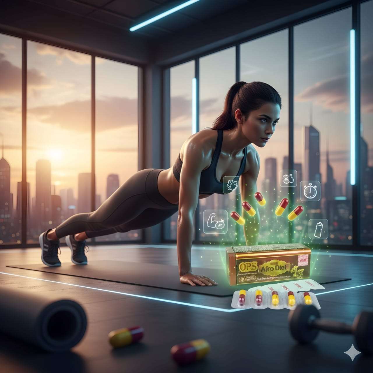 كبسولات أفرو دايت أوبي إس للتخسيس 30 كبسولة