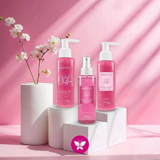 مجموعة way out بإصداريها pink chiffon and  lovely kiss