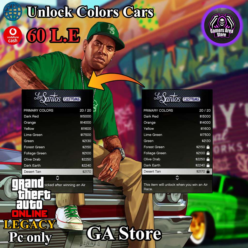 GTA Online: Unlock All Colors Cars