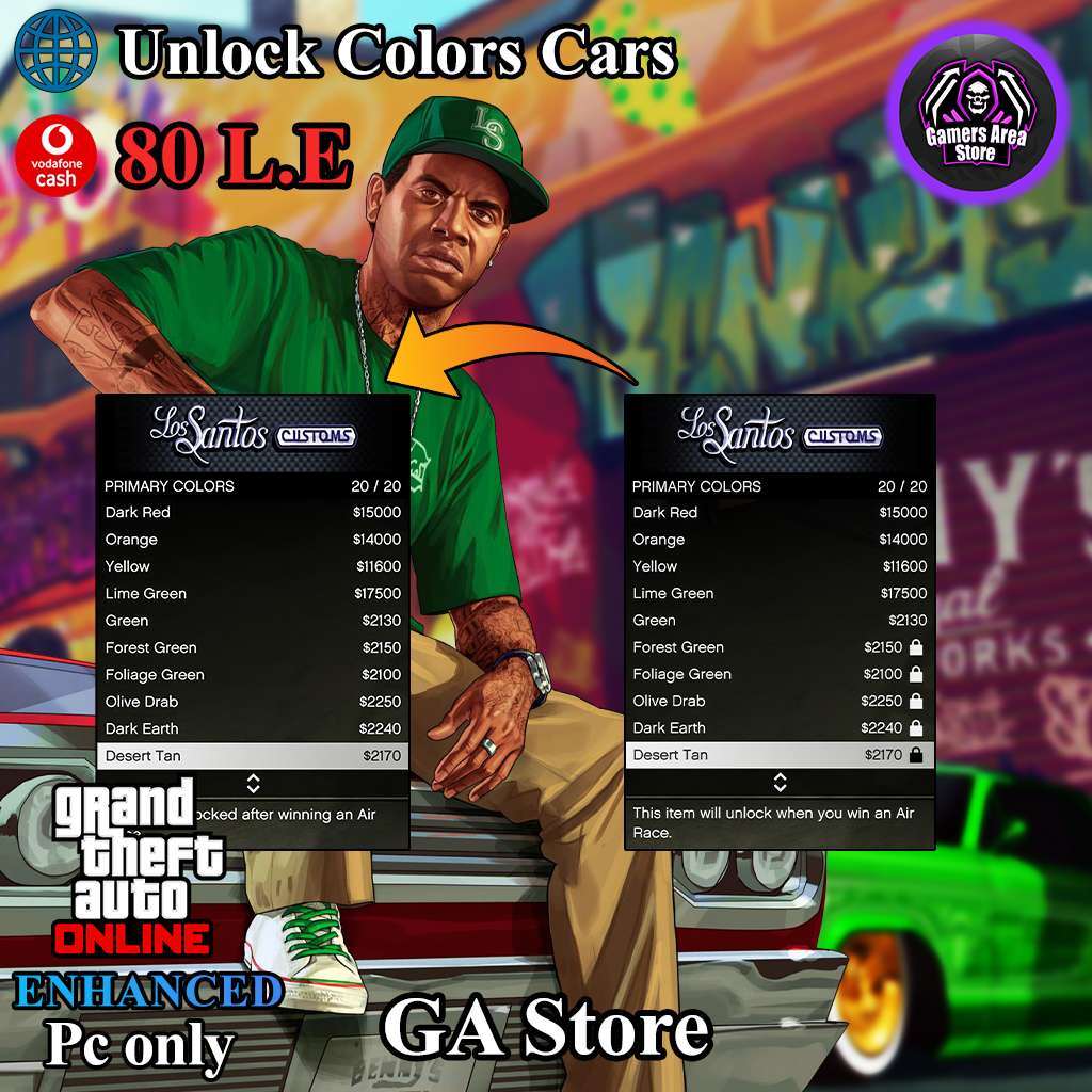 GTA Online: Unlock All Colors Cars